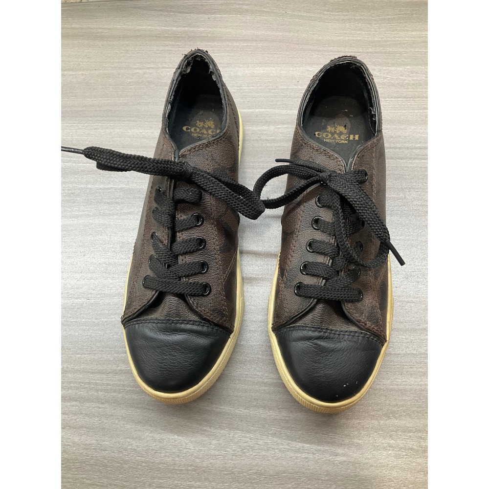 COACH WOMENS PARKWAY CASUAL SNEAKERS LACE UP LOW TOP COMFORT